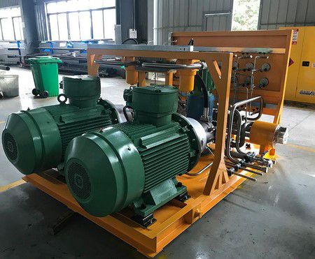 Energy industry: Power plant jacking device hydraulic station